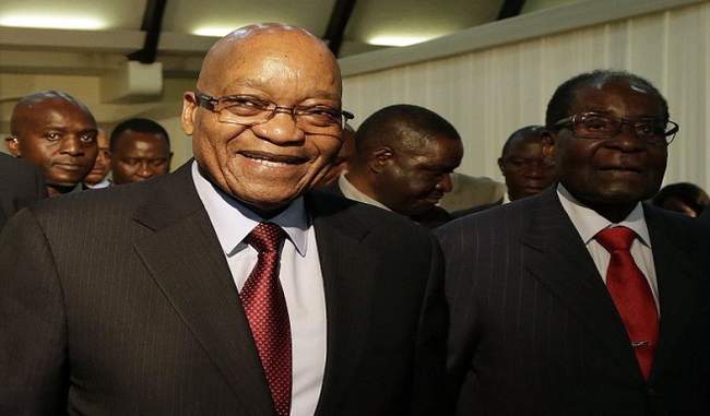 Zimbabwe''s Mugabe Told Zuma He Was Confined to Home but Fine: South African Presidency