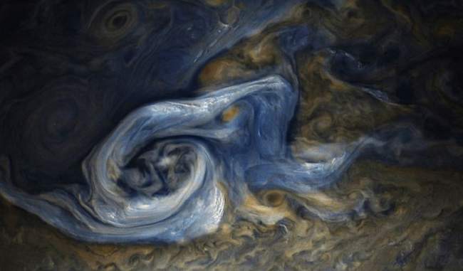NASA''s Juno Spacecraft Beams Stunning Image Of Raging Storm On Jupiter