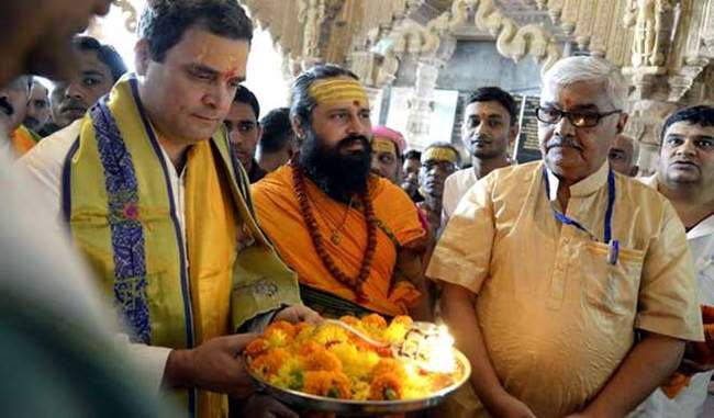 Rahul gandhi going temple to temple in Gujarat, but not a single mosque