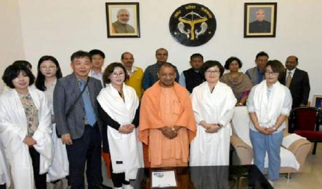 Korean Delegation meets CM Yogi Adityanath in Lucknow Korean Delegation meets CM Yogi Adityanath in Lucknow