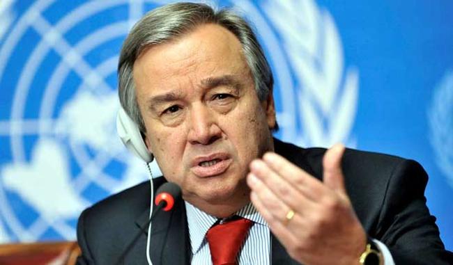 UN chief says India and Pakistan should resolve Kashmir issue
