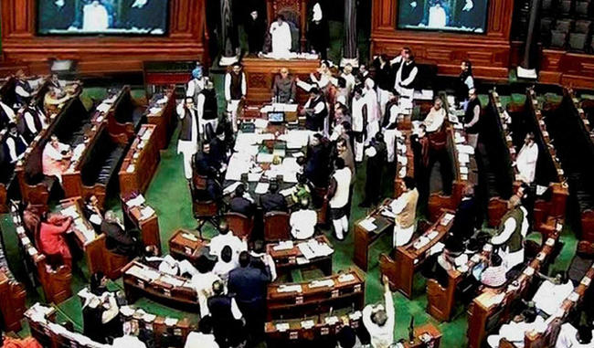 Opposition ruckus in Lok Sabha on Agrarian crisis