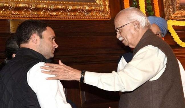 Rahul, Advani talk in LS as BJP, Cong spar over issues