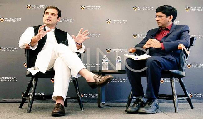 At Princeton University, Rahul Gandhi calls for transparency and openness