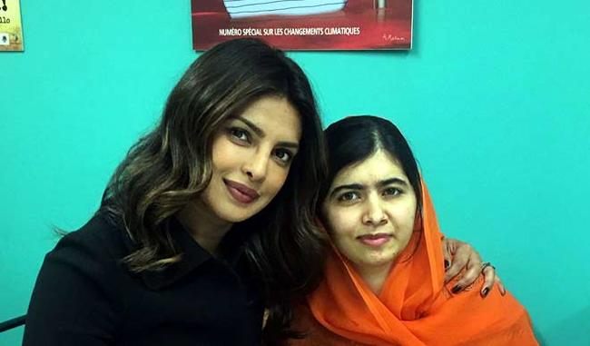 Priyanka Chopra experiences a fan moment as she meets Malala Yousafzai