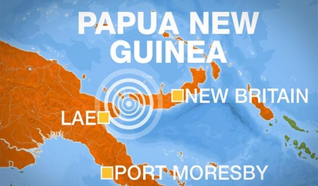 Powerful magnitude earthquake strikes off Papua New Guinea