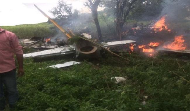 Air Force Trainer Jet Crashes Near Hyderabad