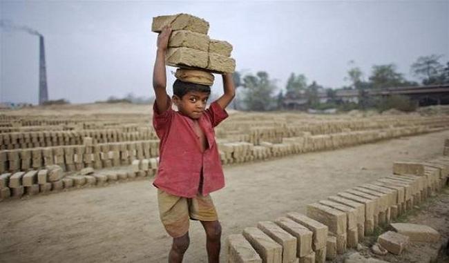 Child labor wages at large scale in brick kiln industry