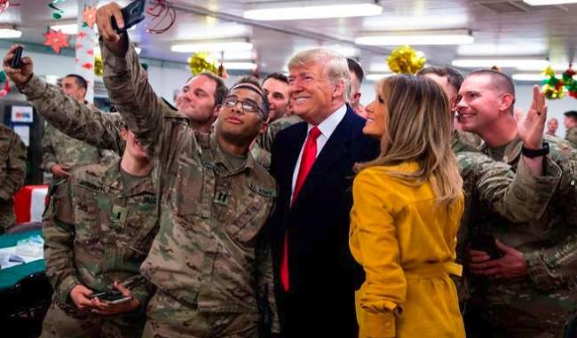 president-trump-and-first-lady-melania-trump-make-surprise-visit-to-iraq