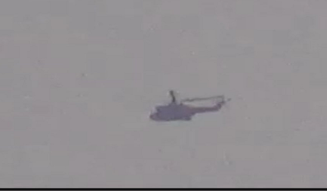 Pakistan's helicopter near Pak, which is preparing for war