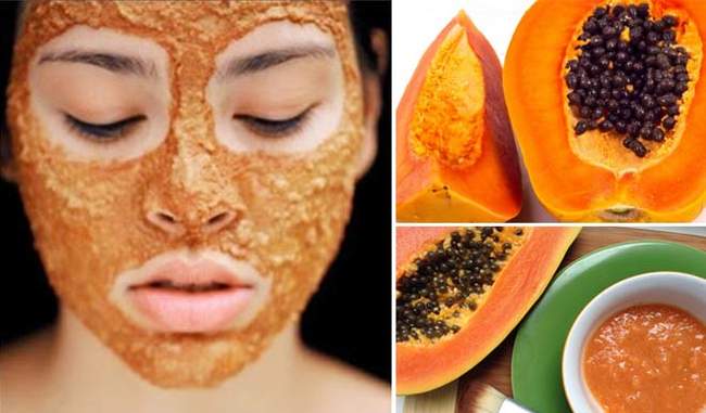 papaya is also help in glowing face