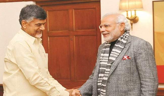 Modi talks to Chandrababu Naidu on Andhra pradesh