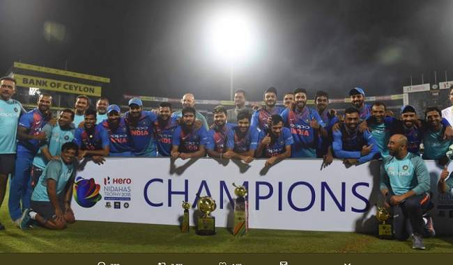 Nidahas trophy, india won the final match against bangladesh