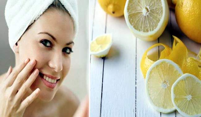 Make face packs from lemon