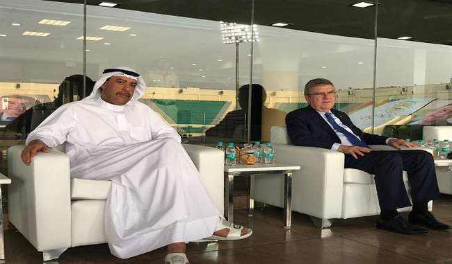 IOC Chairperson Thomas Bach shared his vision to promote sports in India