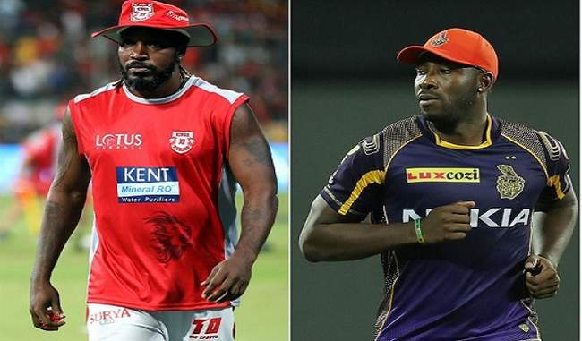 Punjab and KKR face-to-face on Gayle and Russell on Saturdays