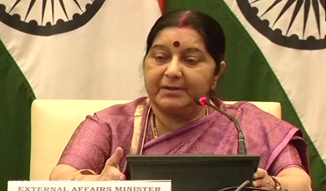 Sushma Swaraj arrived in China for talks with Wang and SCO meeting