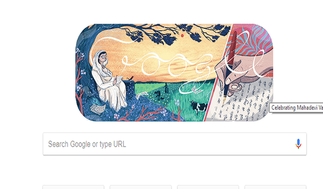 Google remembered Hindi poet Mahadevi Verma by making doodle