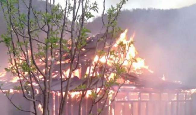 50 families rendered homeless after fire in Shimla village