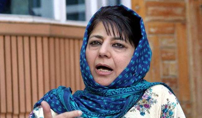 Solving complex issues can be done through peaceful negotiations: Mehbooba