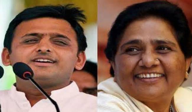 Mayawati and Akhilesh appear on a stage for the first time on Wednesday