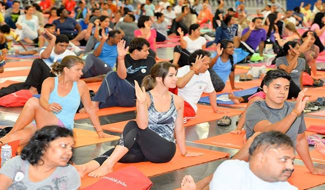 International Yoga Day celebrations at many historic sites of America