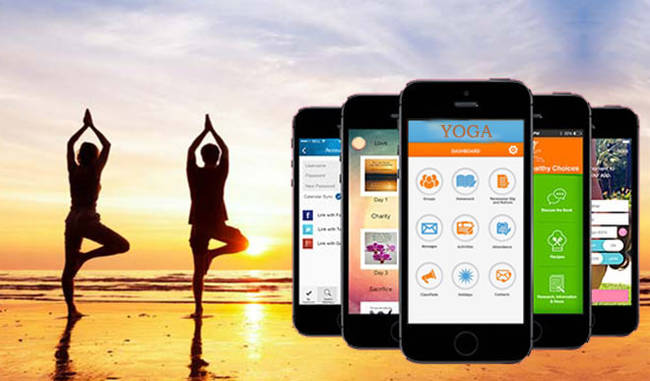 mobile app for teaching yoga steps
