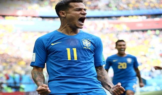 Brazil’s Philippe Coutinho and Neymar snatch win to sink Costa Rica