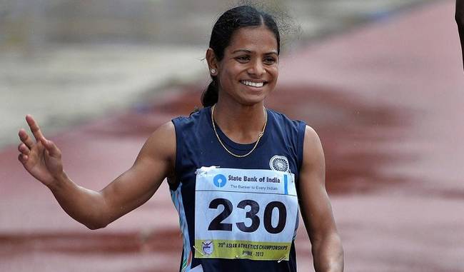 Runner dutee chand improved his national record