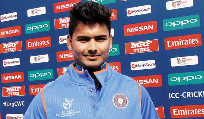 Rishabh Pant joins Indian team for the first time as wicket-keeper batsman