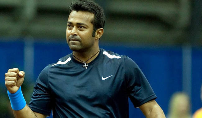 Leander Paes won the first match after returning to the tour