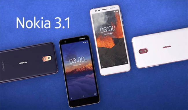 nokia 3.1 with 13 megapixel camera know price and offers