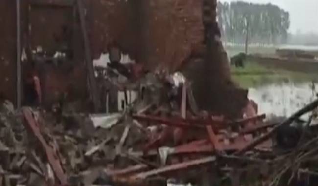 6 of family death in wall of a house collapse in saharanpur