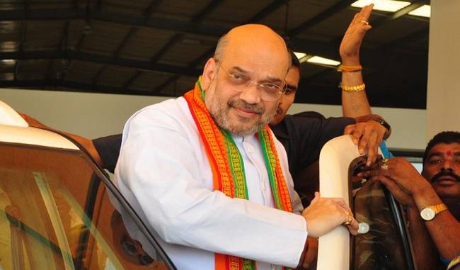 Amit Shah arrives in Mumbai for day-long visit