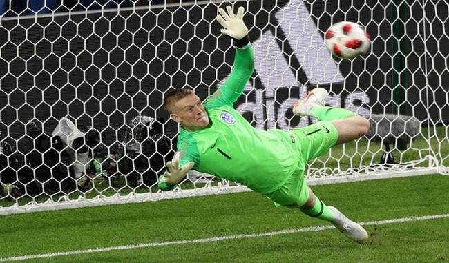 Jordan Pickford produces incredible penalty save in England win over Colombia