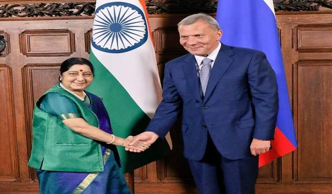sushma-swaraj-and-borisov-review-progress-in-indo-russian-relations