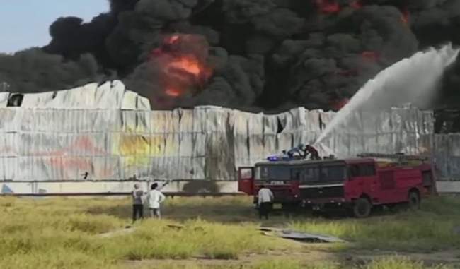 fire-in-the-insecticide-factory-warehouse-no-loss-of-life