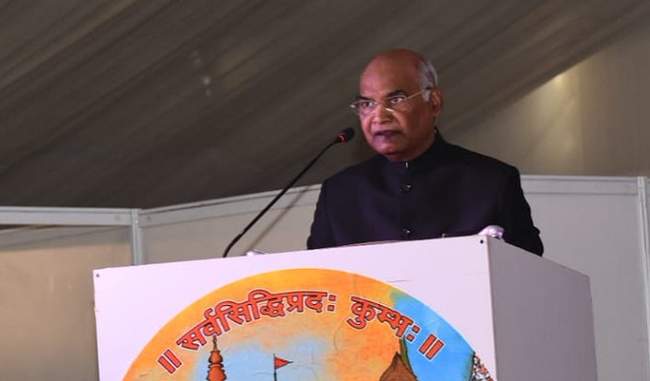 president-ramnath-kovind-visit-kumbh-mela-2019-in-sangam
