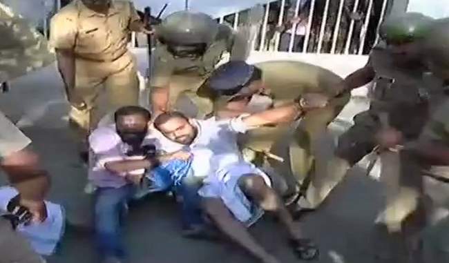 sabarimala-demonstration-266-arrested-334-people-were-taken-into-custody
