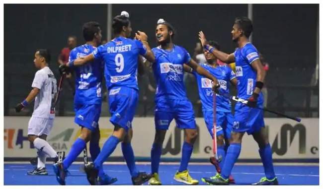 indian-junior-hockey-team-defeated-malaysia-4-2-in-sultan-johor-cup