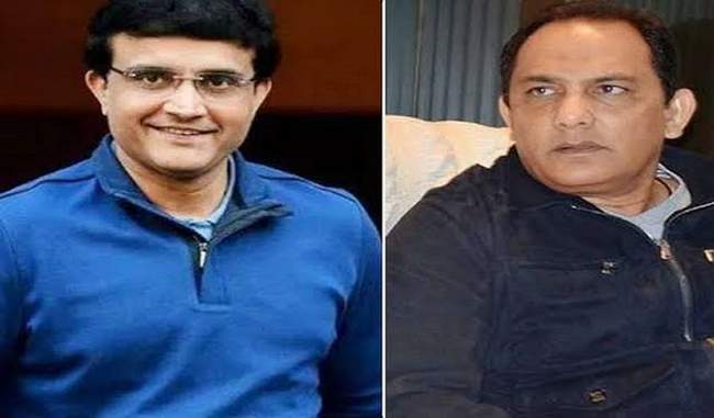 former-captain-mohammad-azharuddin-came-in-support-of-sourav-ganguly