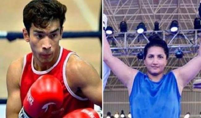 shiv-thapa-and-pooja-rani-win-gold-medals-in-olympic-test-event