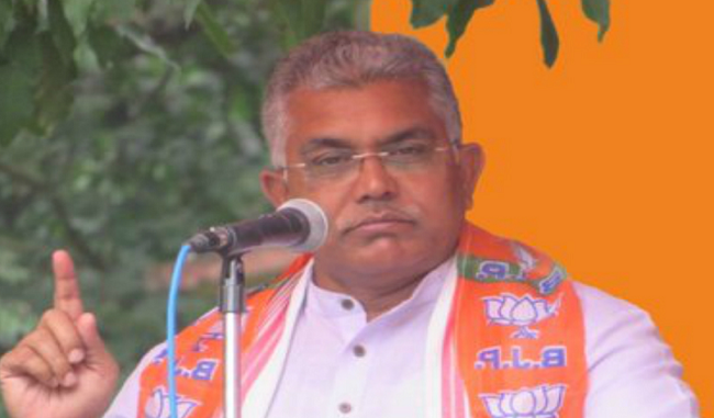 tmc-claims-on-rafael-collapsed-he-should-apologize-says-dilip-ghosh