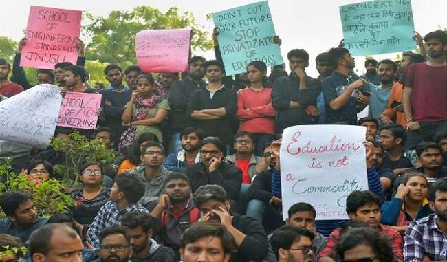 abvp-withdraws-support-to-jnu-students-union-strike-over-fee-hike