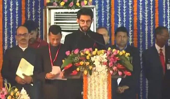 aditya-thackeray-takes-oath-as-minister