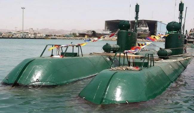 ईरान ने अभ्यास के दौरान पनडुब्बी से क्रूज मिसाइल दागी