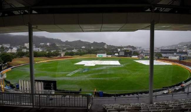 the-second-test-match-between-new-zealand-and-bangladesh-is-averted-by-the-constant-rain
