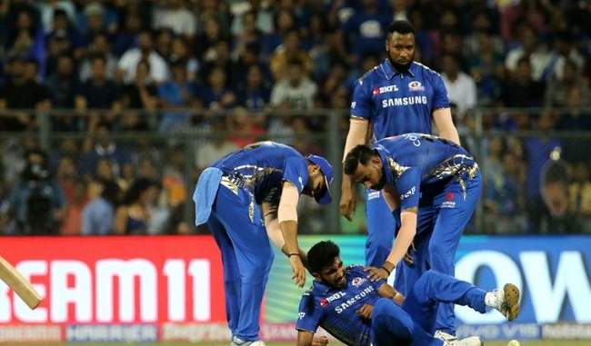 IPL मैच के दौरान बुमराह को लगी चोट, विश्व कप के लिए भारतीय टीम की बढ़ी चिंता