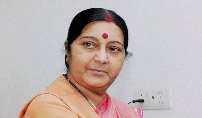 i-am-in-constant-touch-with-indian-high-commissioner-in-colombo-says-sushma-swaraj