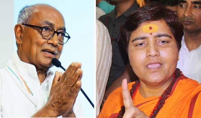 sadhvi-pragya-has-cast-votes-in-bhopal-digvijay-will-not-be-able-to-vote-for-himself
